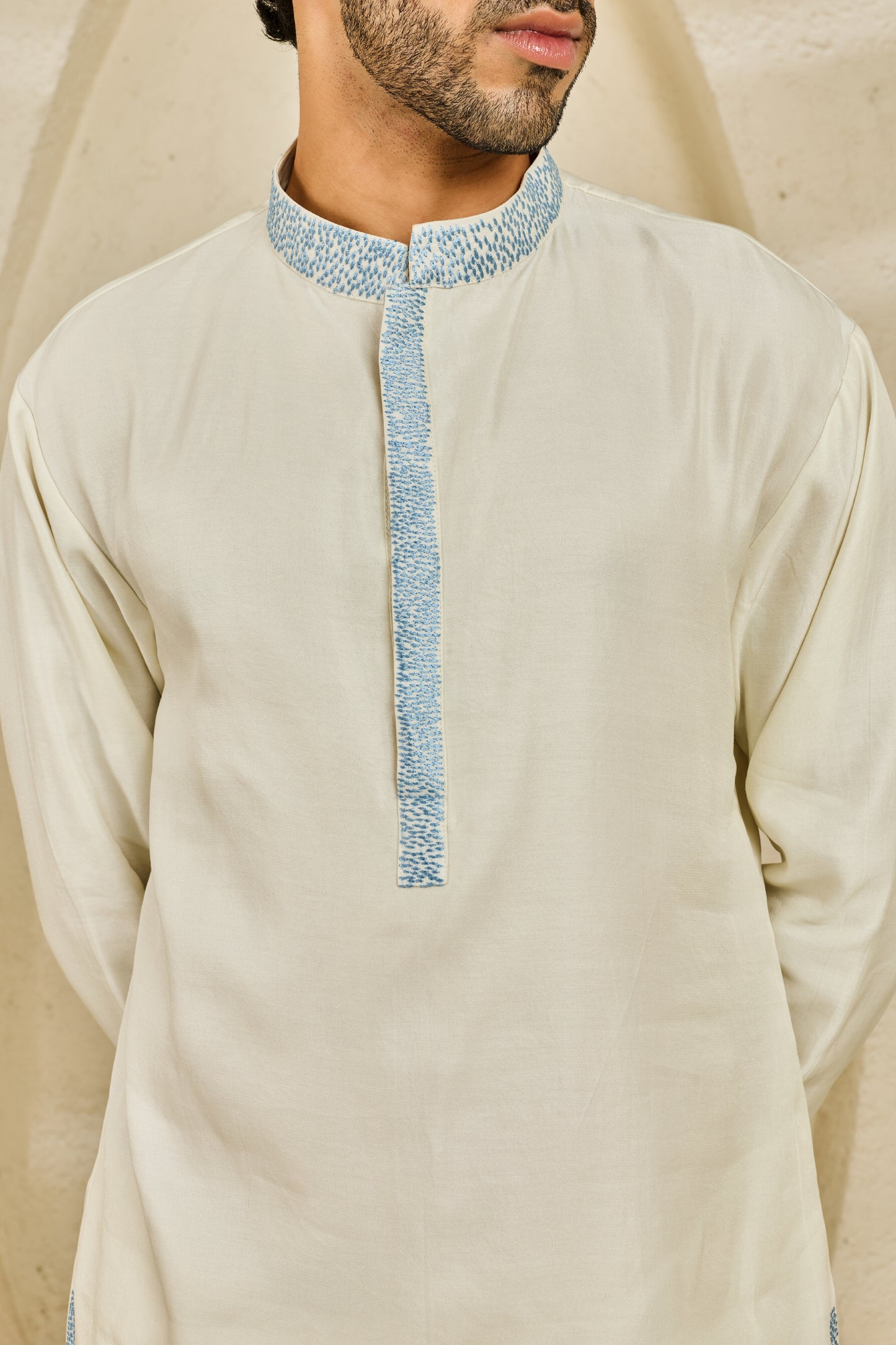 Off-white Serene Garden Waistcoat set