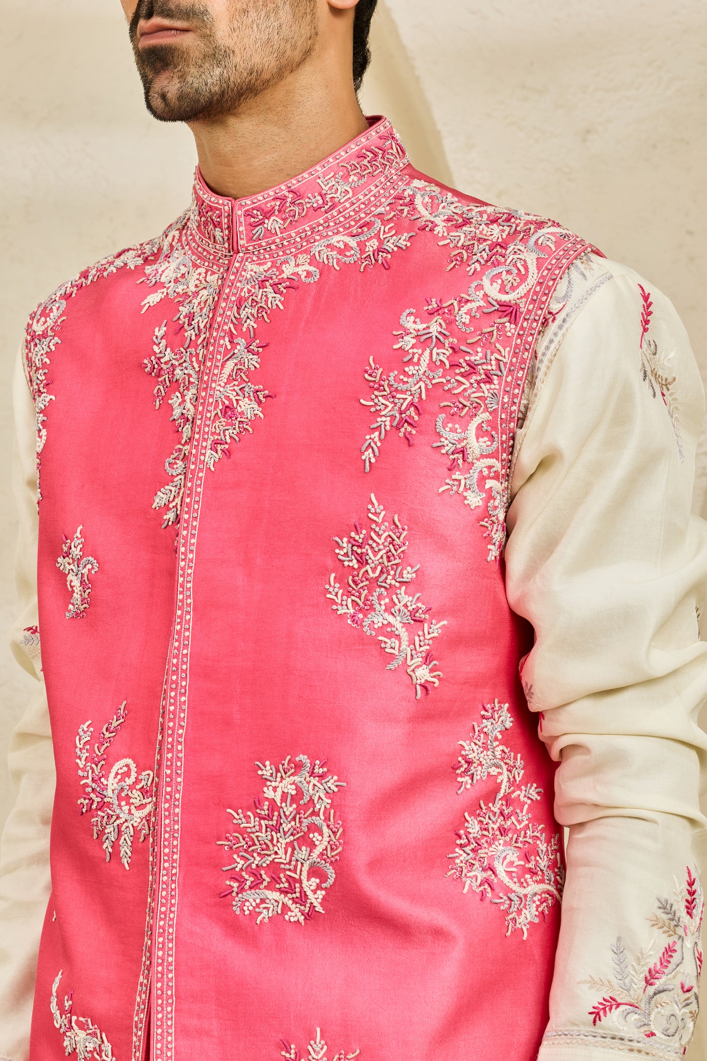 Gulabi Bagh Waistcoat Set