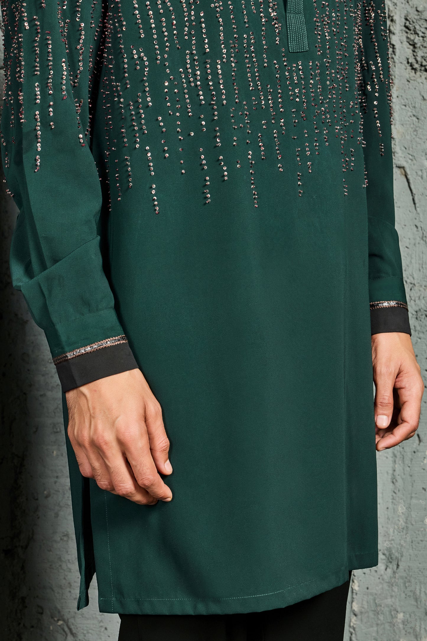 Mehfil Green Embroidered Kurta Set