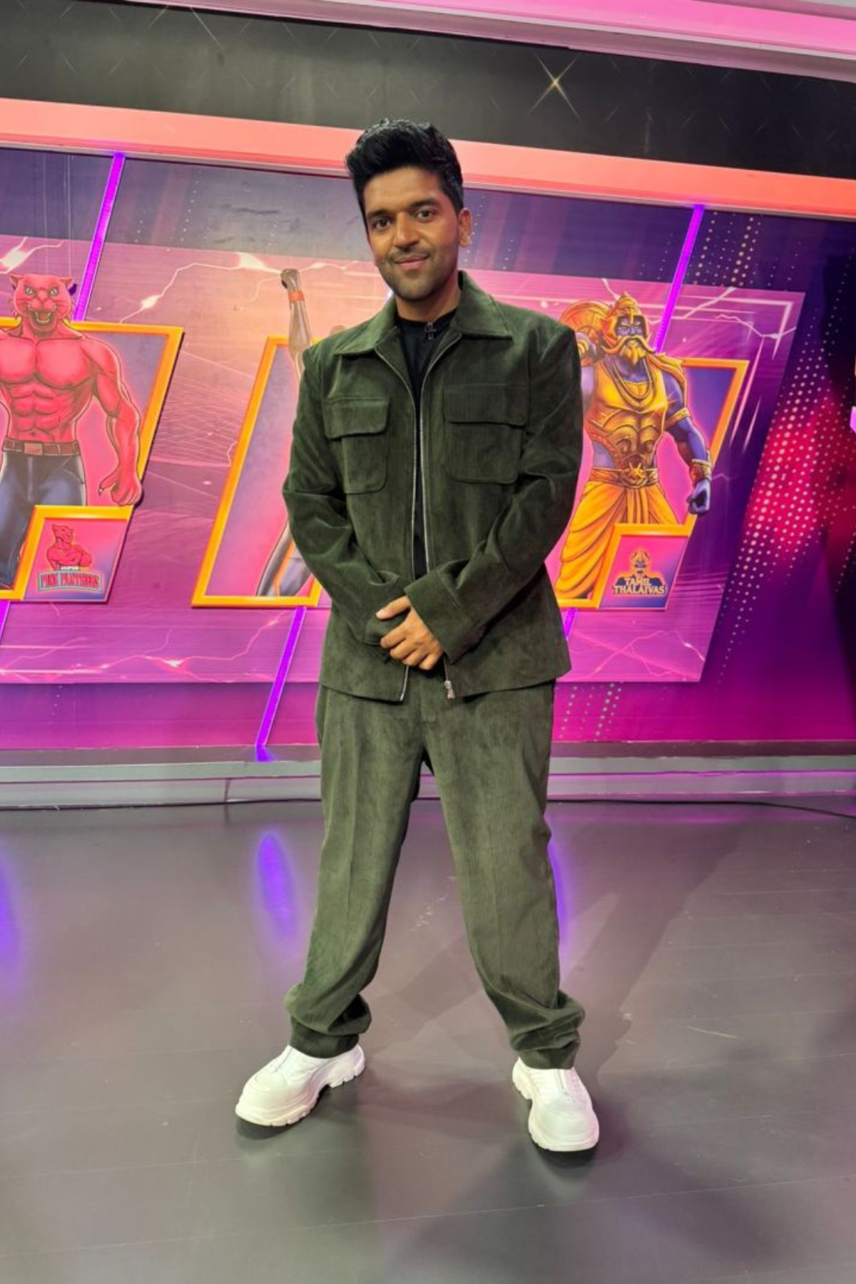Guru Randhawa in green co-ord set