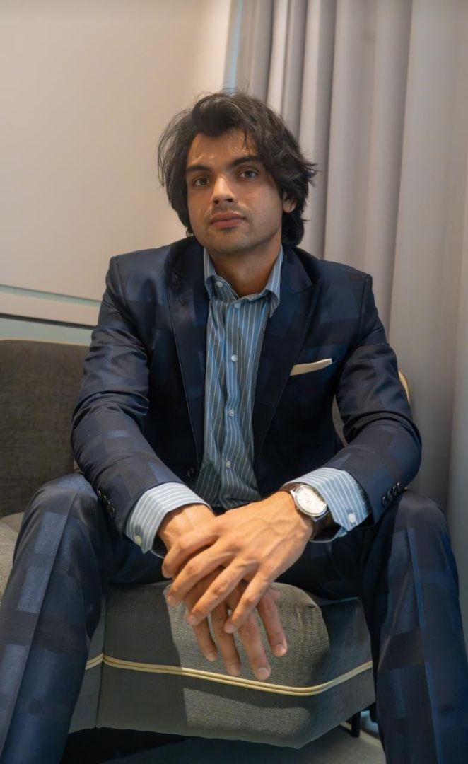 blue suit