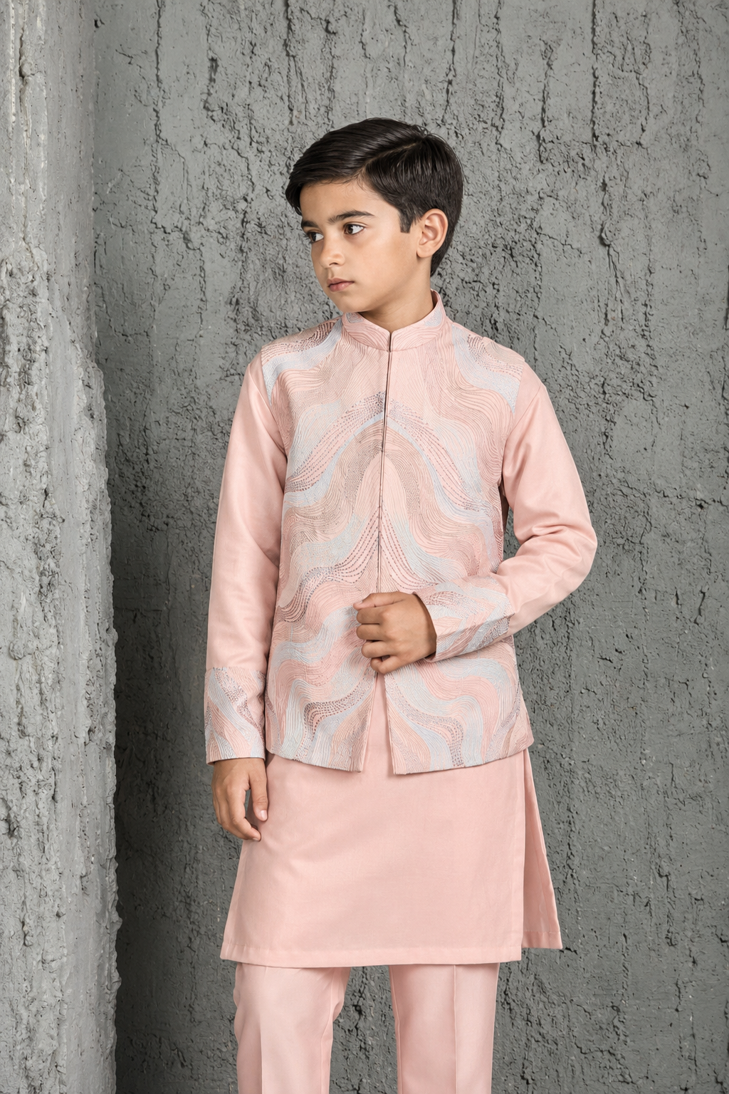 Blush Opulence Waistcoat Set