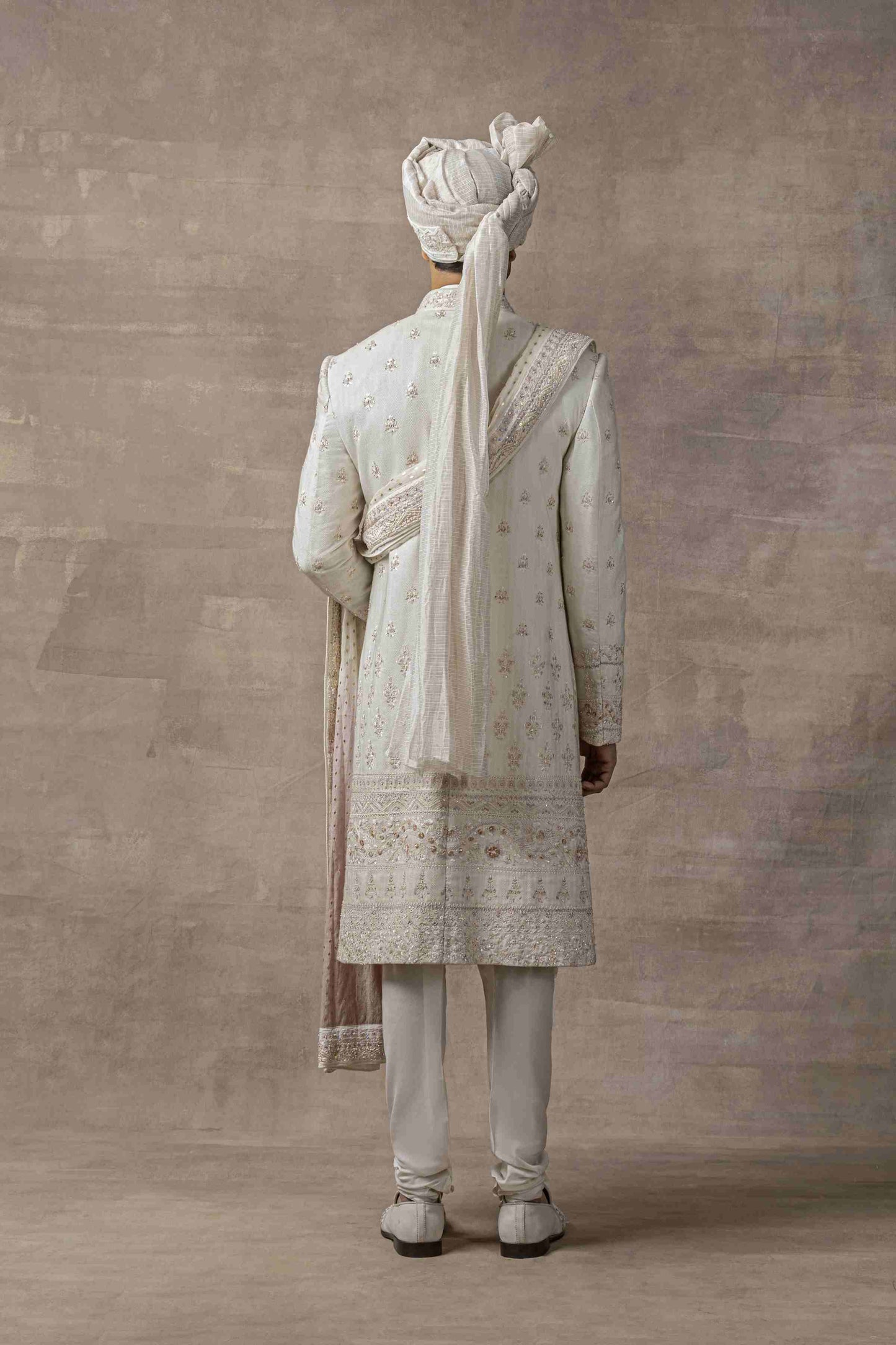 Ivory Thread Work Sherwani