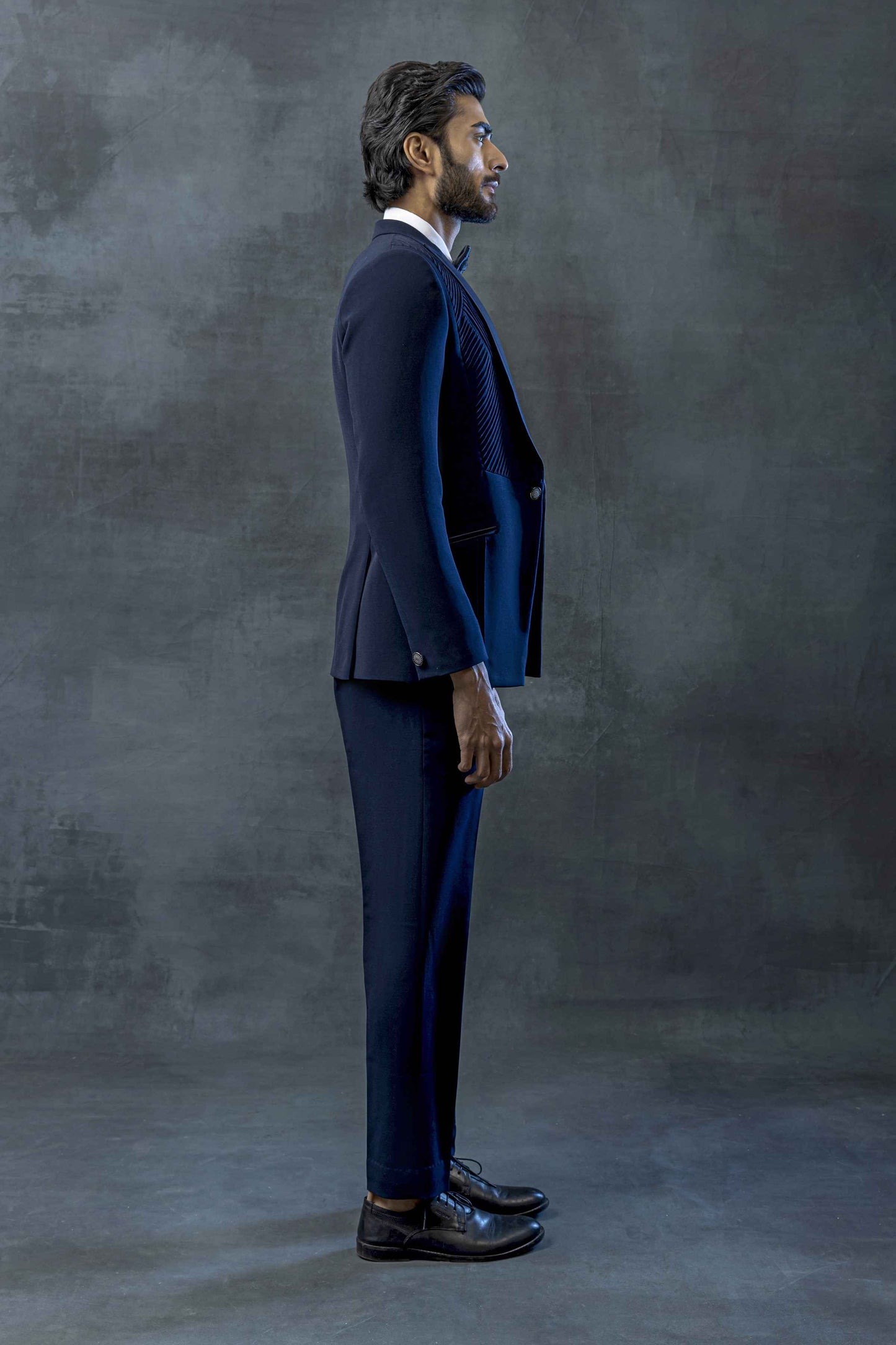 Blue Tuxedo With Satin Collar