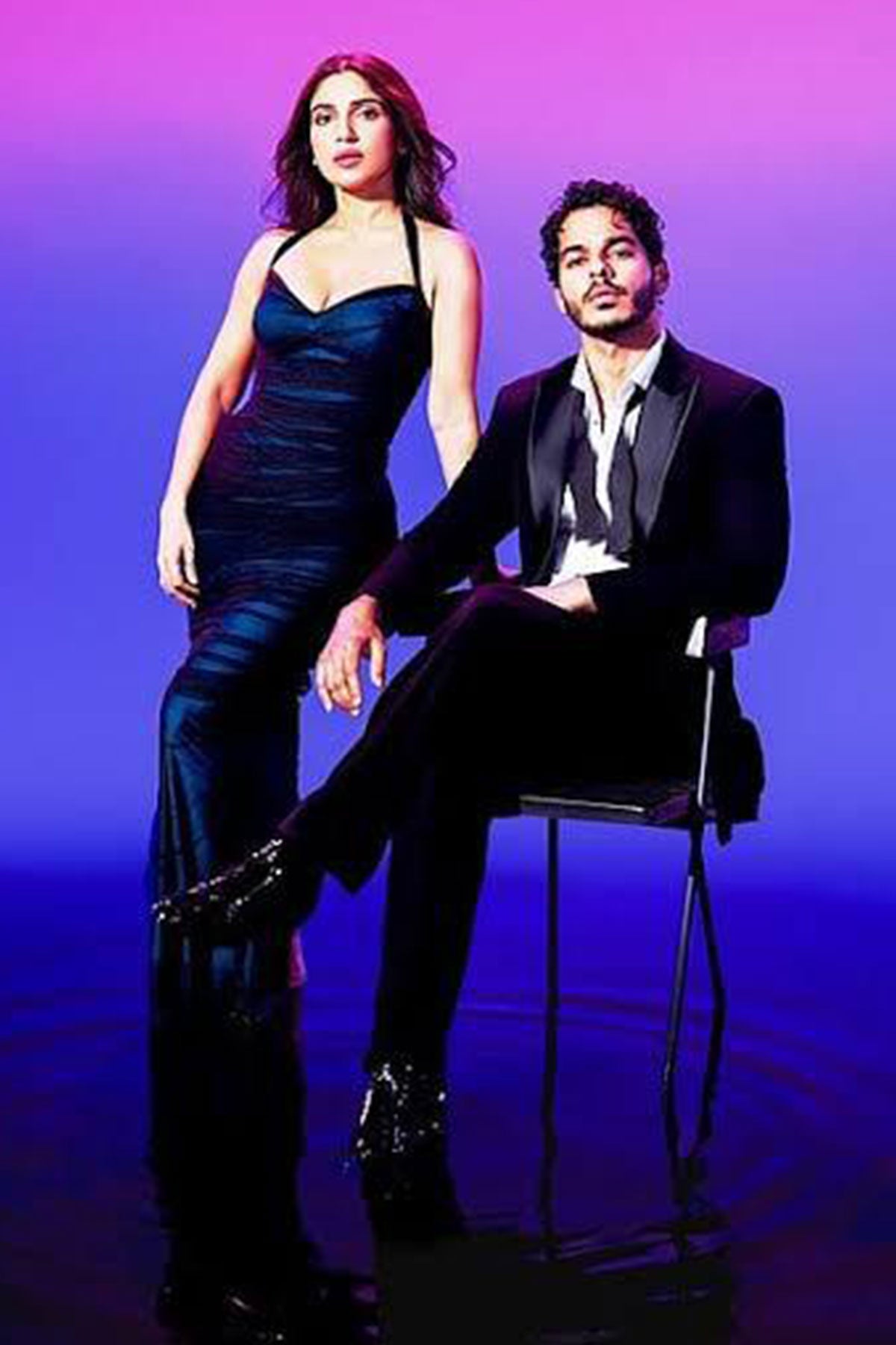 Ishaan Khatter in Black tuxedo set