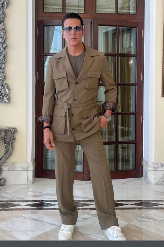 Akshay Kumar in Olive green co-ord set