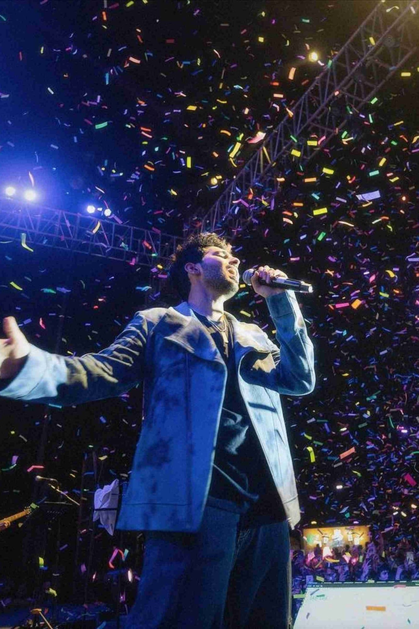 Armaan Malik in Tie & Dye Zipper Jacket