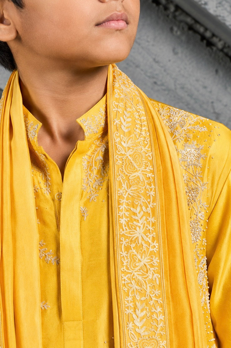 Marigold Dream Embroidered Kurta Set