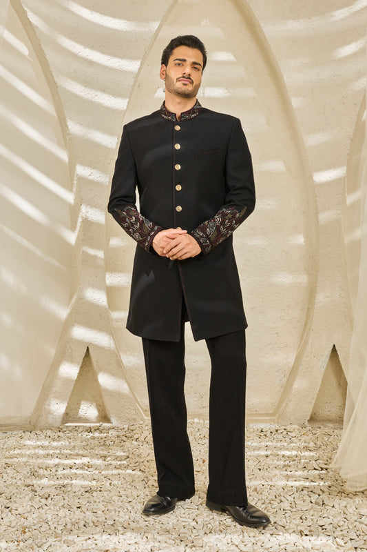 Black Veil Indowestern Set