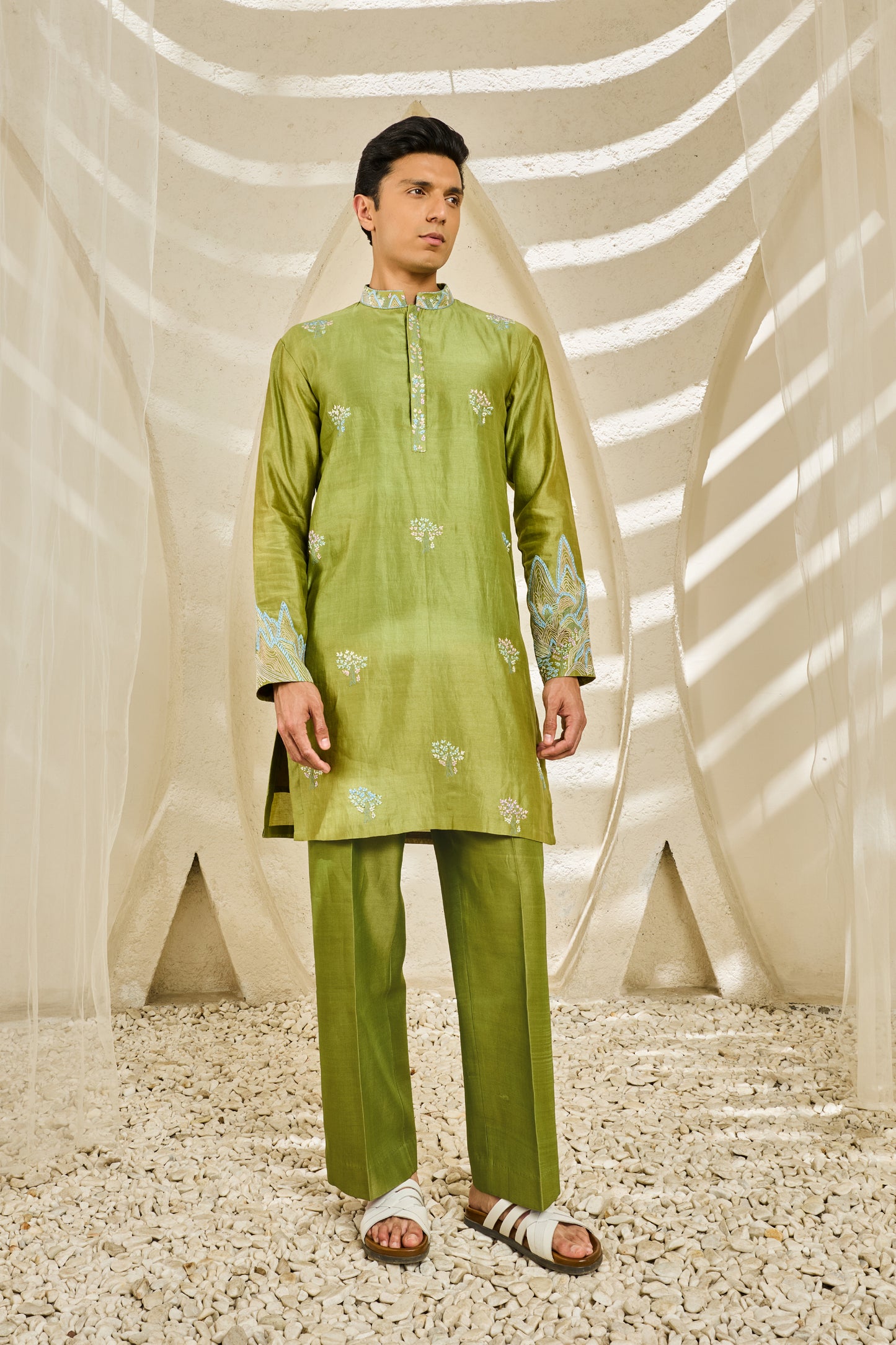 Green Alpine Waistcoat Set