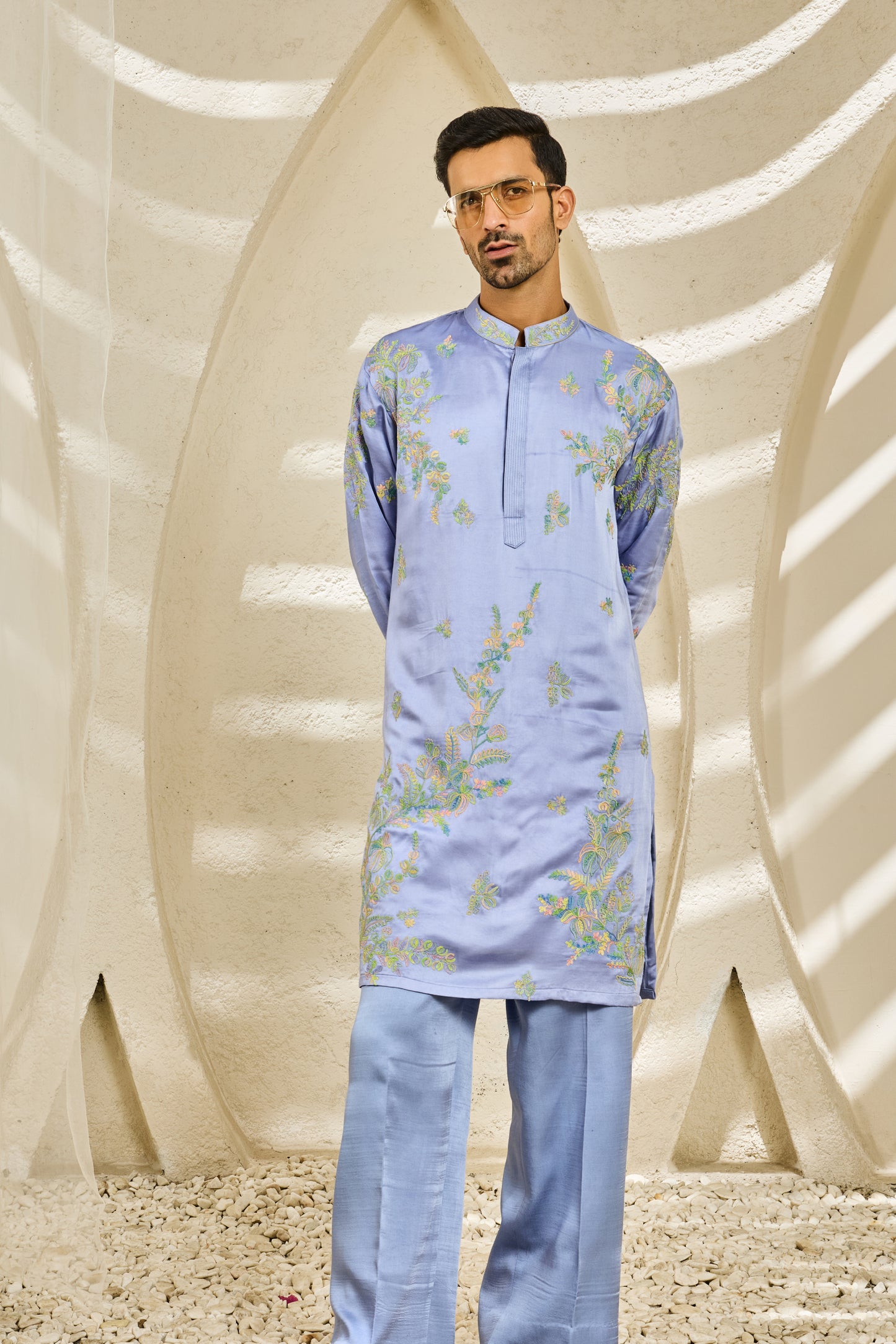 Lilac Whisper Festive Kurta Set