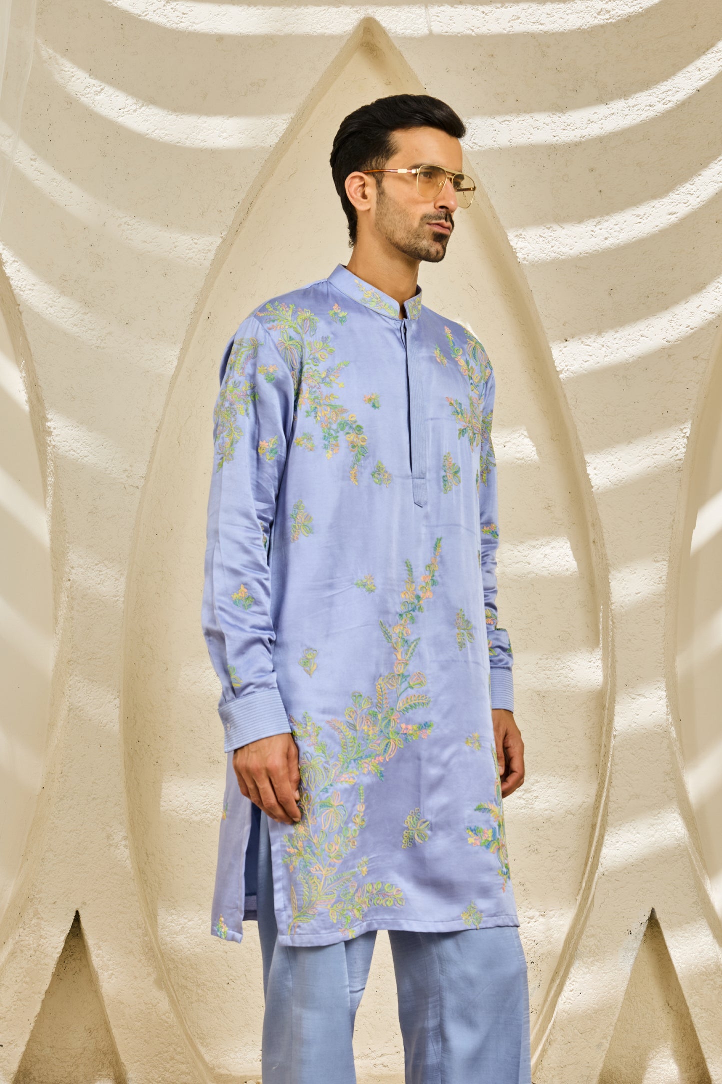 Lilac Whisper Festive Kurta Set