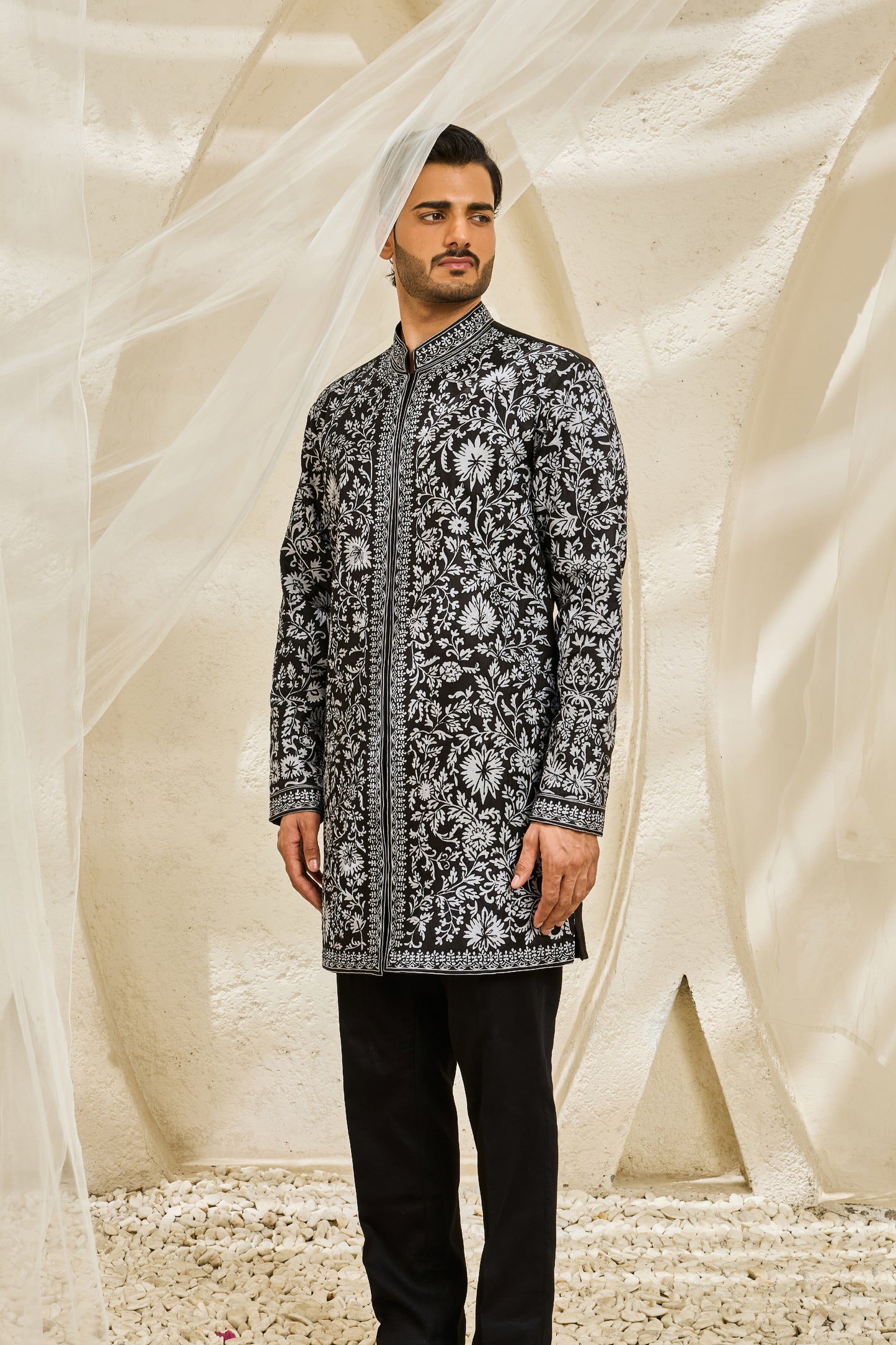 Shadowline Embroidered Kurta Set