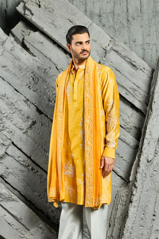 Marigold Dream Embroidered Kurta Set