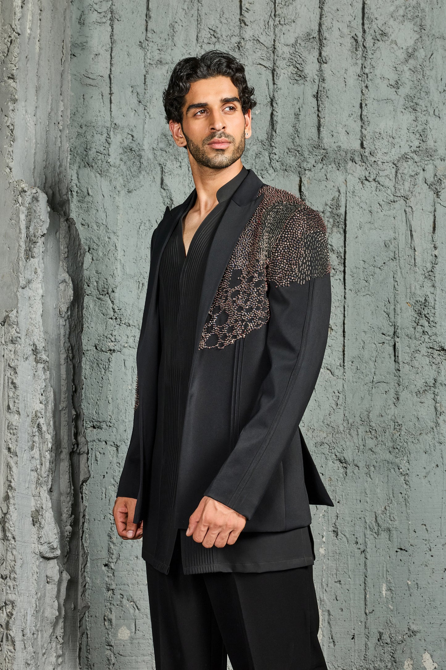 Noir Contemporary Jacket Set