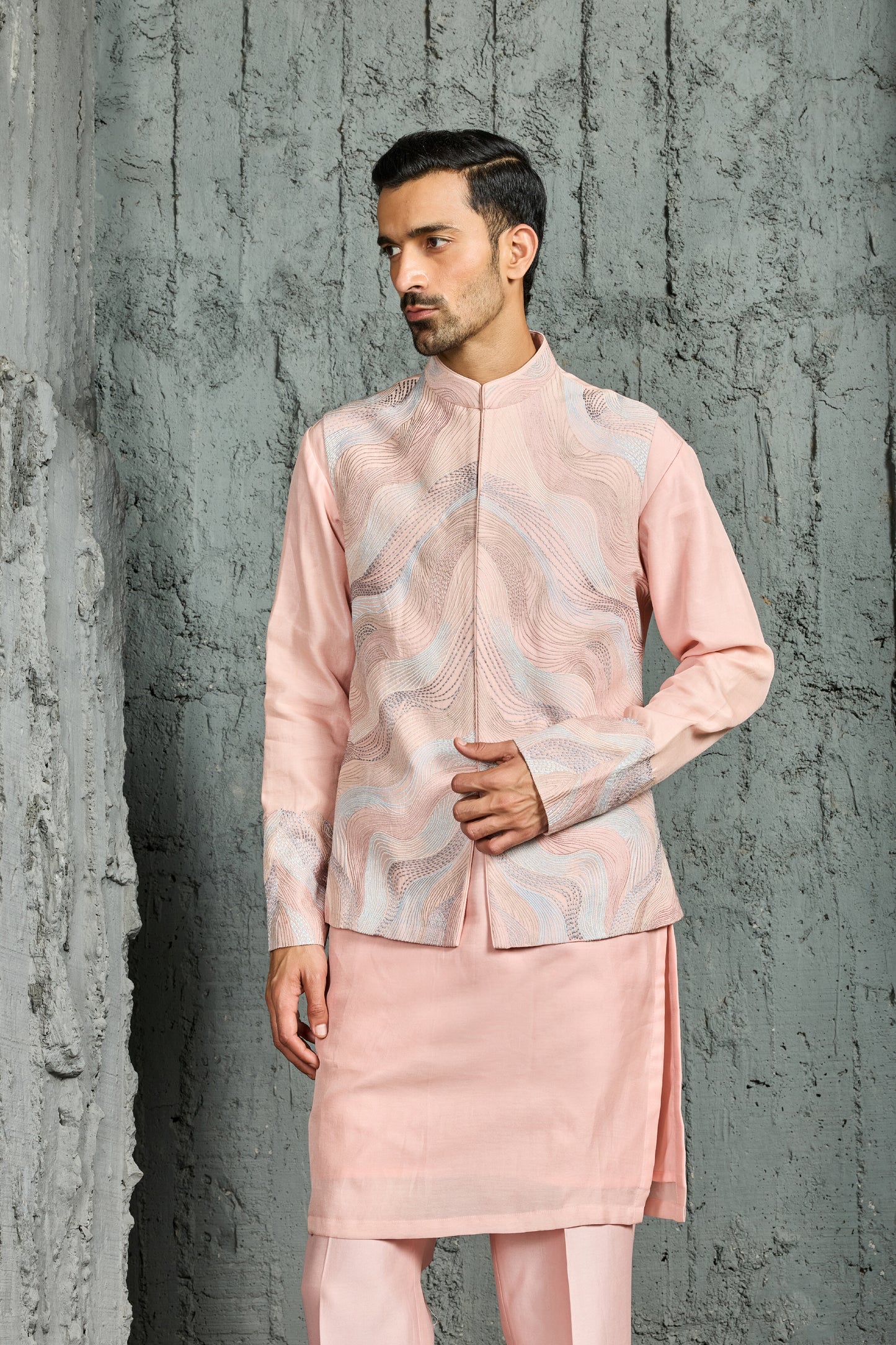 Blush Opulence Waistcoat Set