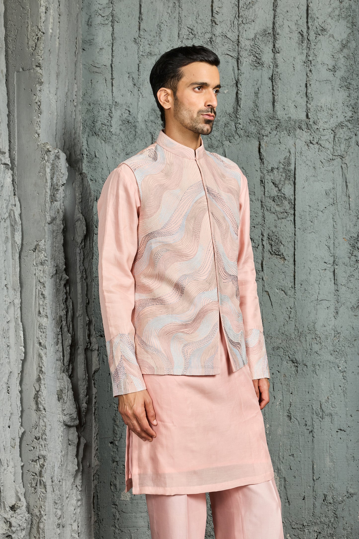Blush Opulence Waistcoat Set