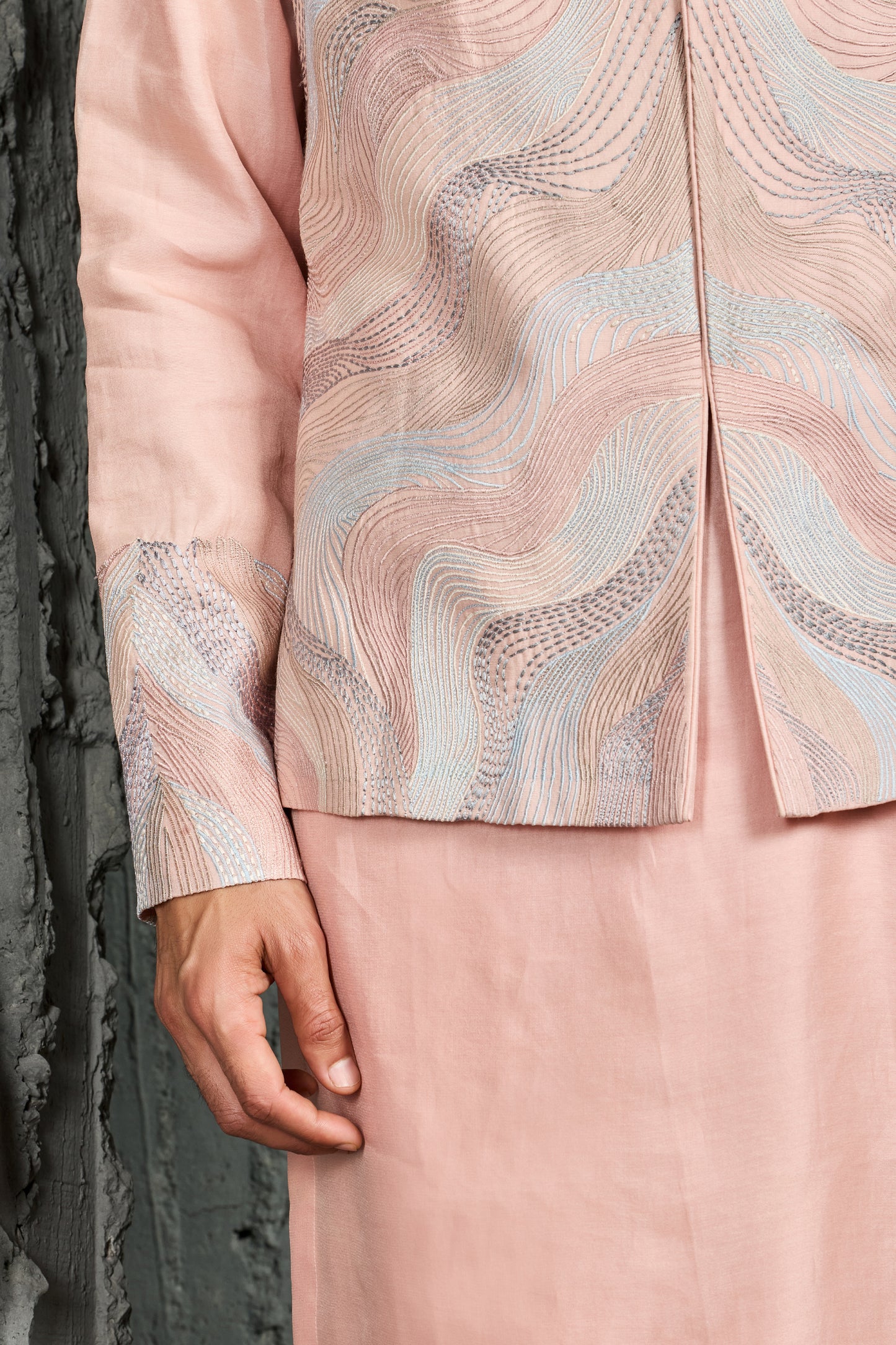 Blush Opulence Waistcoat Set