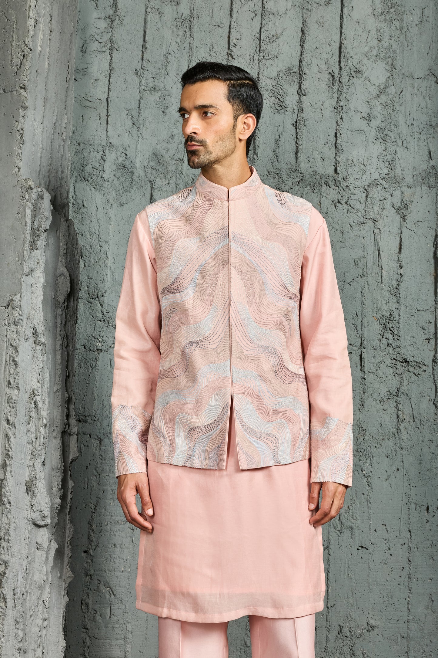 Blush Opulence Waistcoat Set