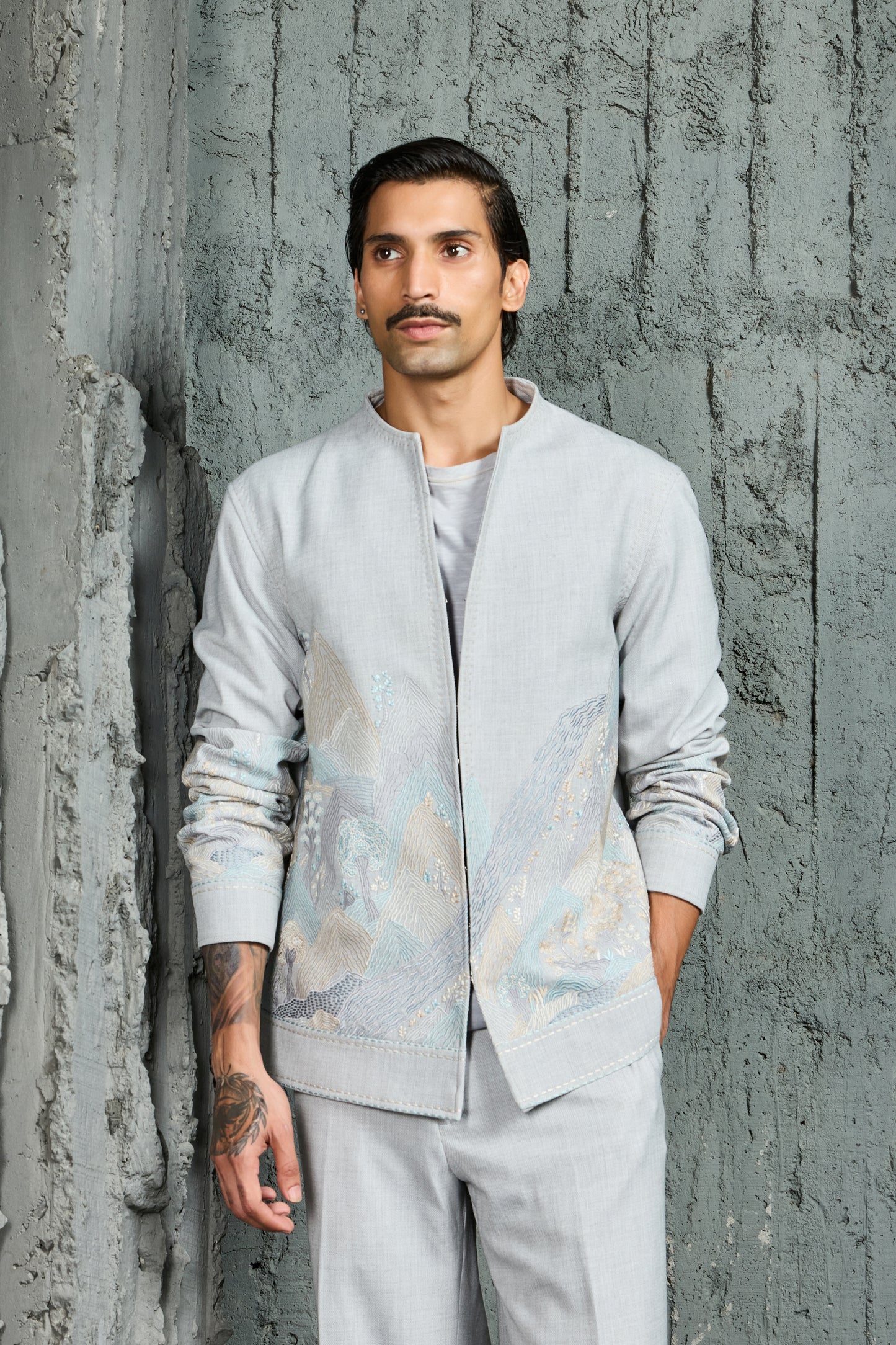 Powder Blue Mount-Ridge Shacket Set