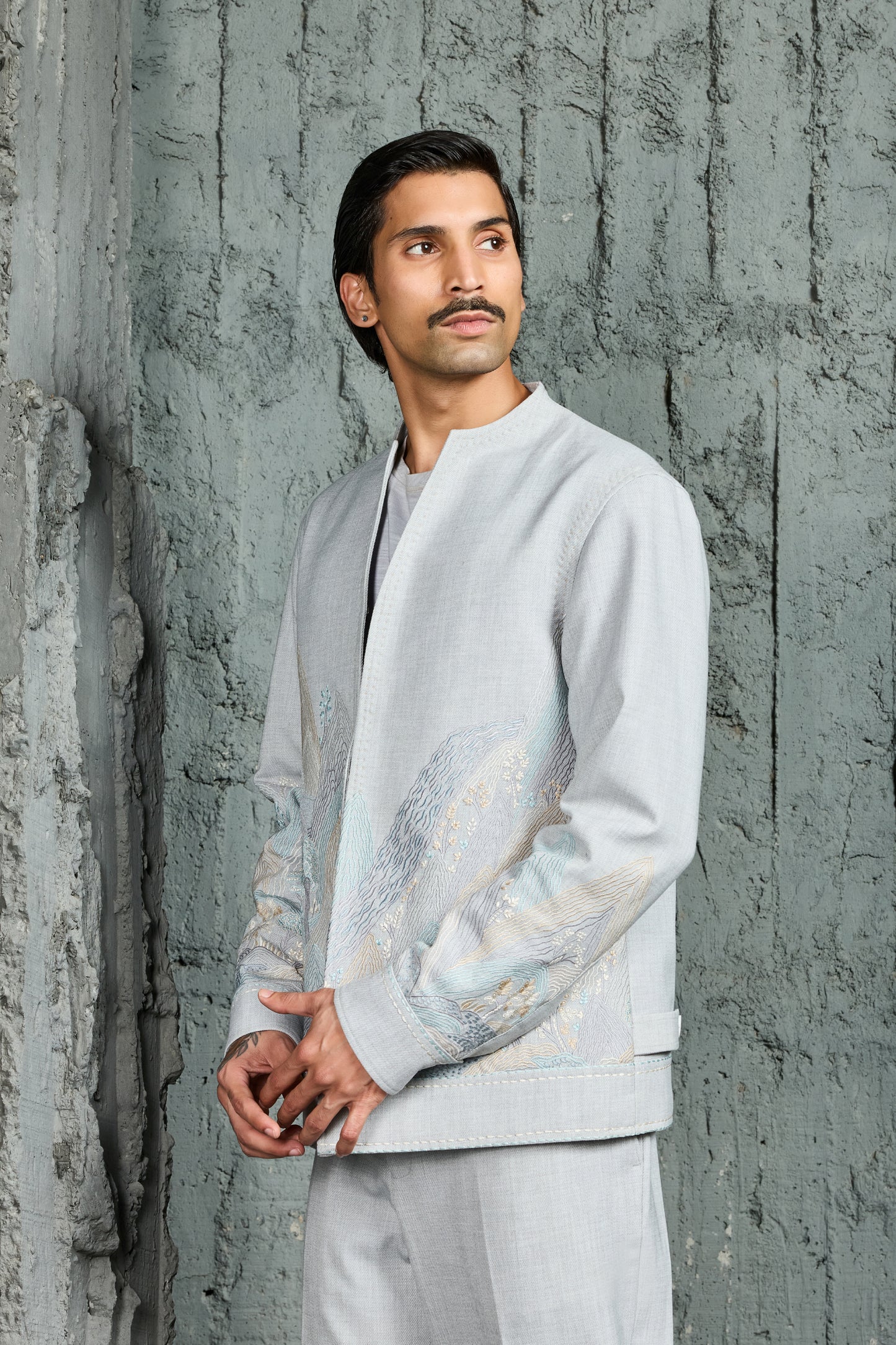 Powder Blue Mount-Ridge Shacket Set