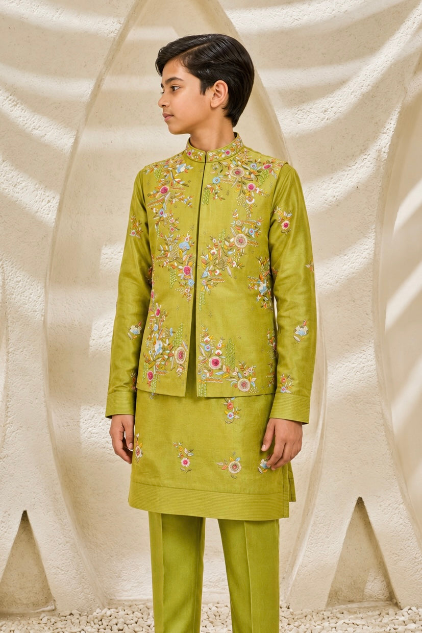 Tota Phool Waistcoat Set