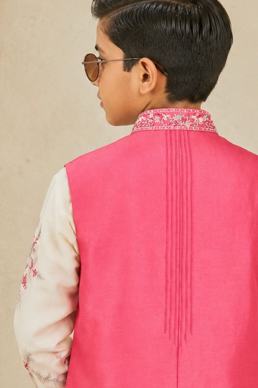 Gulabi Bagh Waistcoat Set