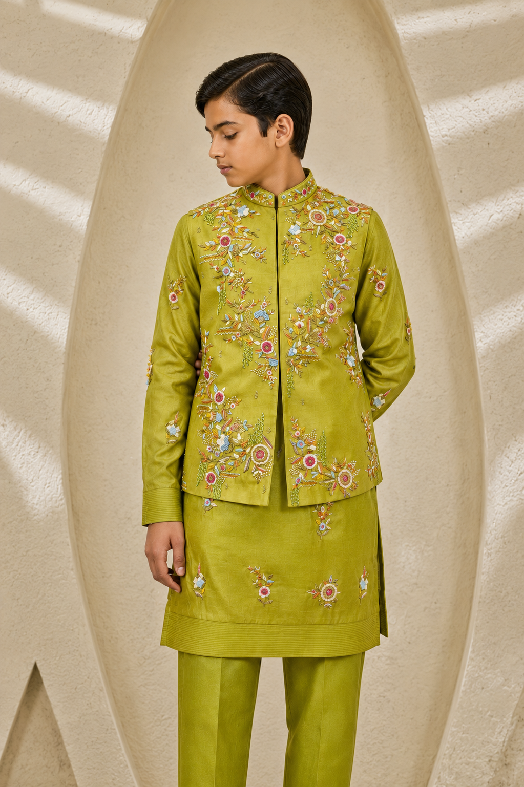 Tota Phool Waistcoat Set