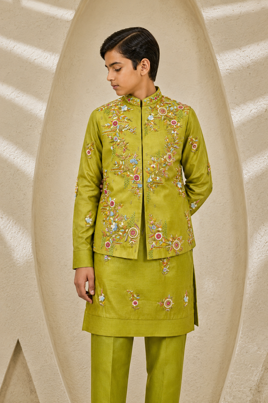 Tota Phool Waistcoat Set
