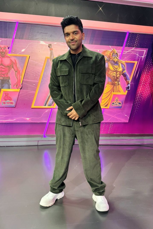 Guru Randhawa in green co-ord set