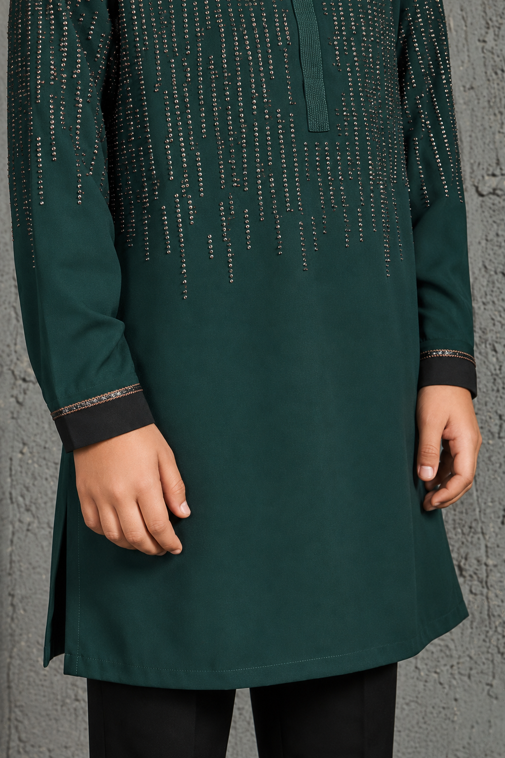 Mehfil Green Embroidered Kurta Set