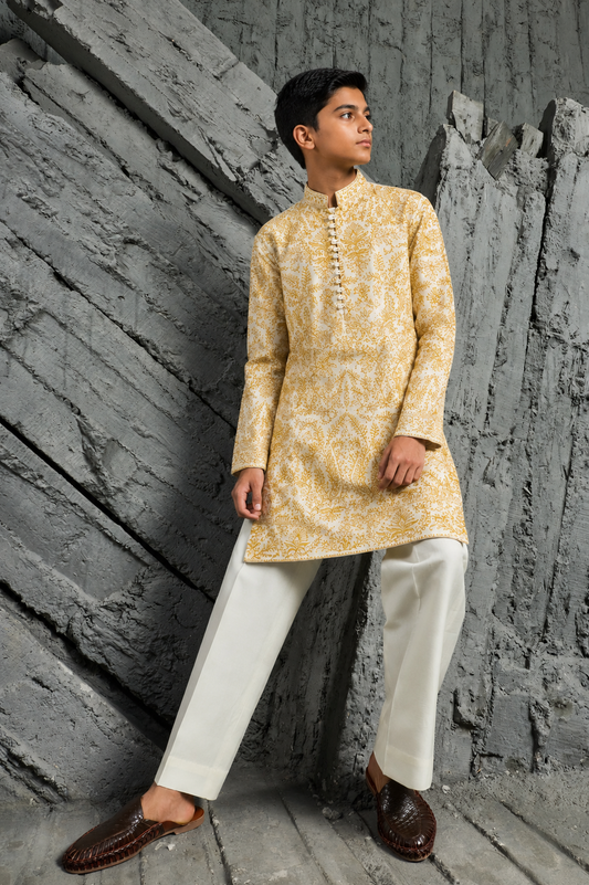 Ivory Gulzar Kurta Set