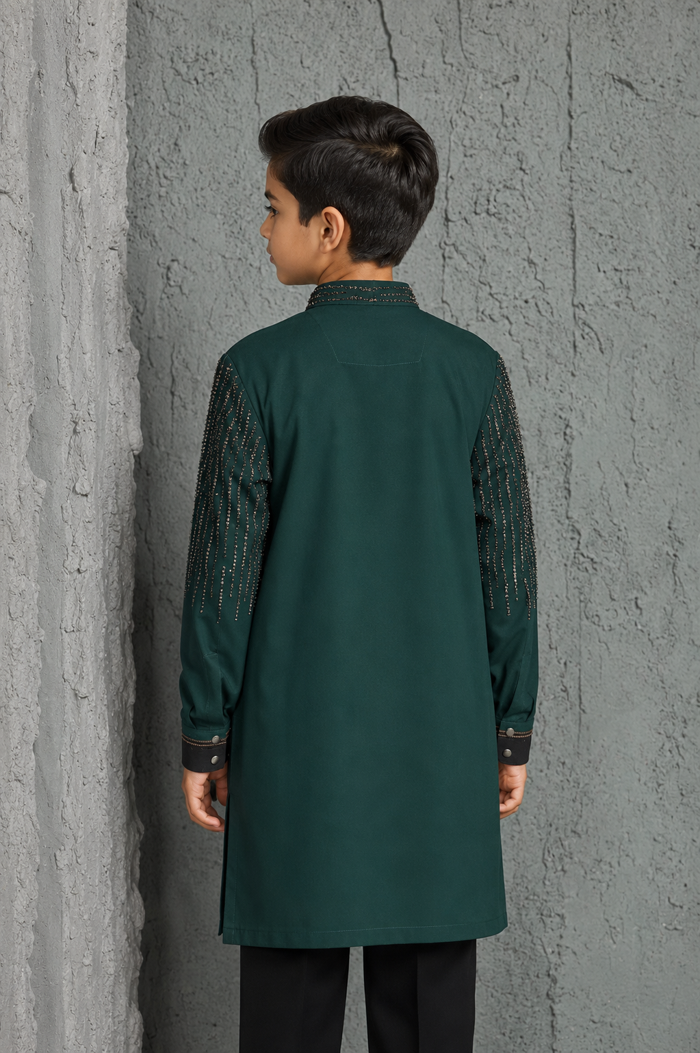 Mehfil Green Embroidered Kurta Set