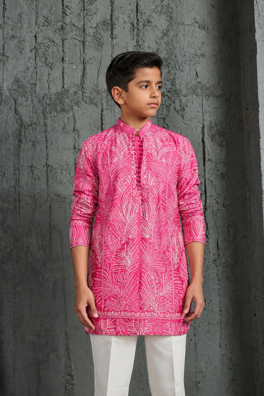 Peony Glow Festive Kurta Set