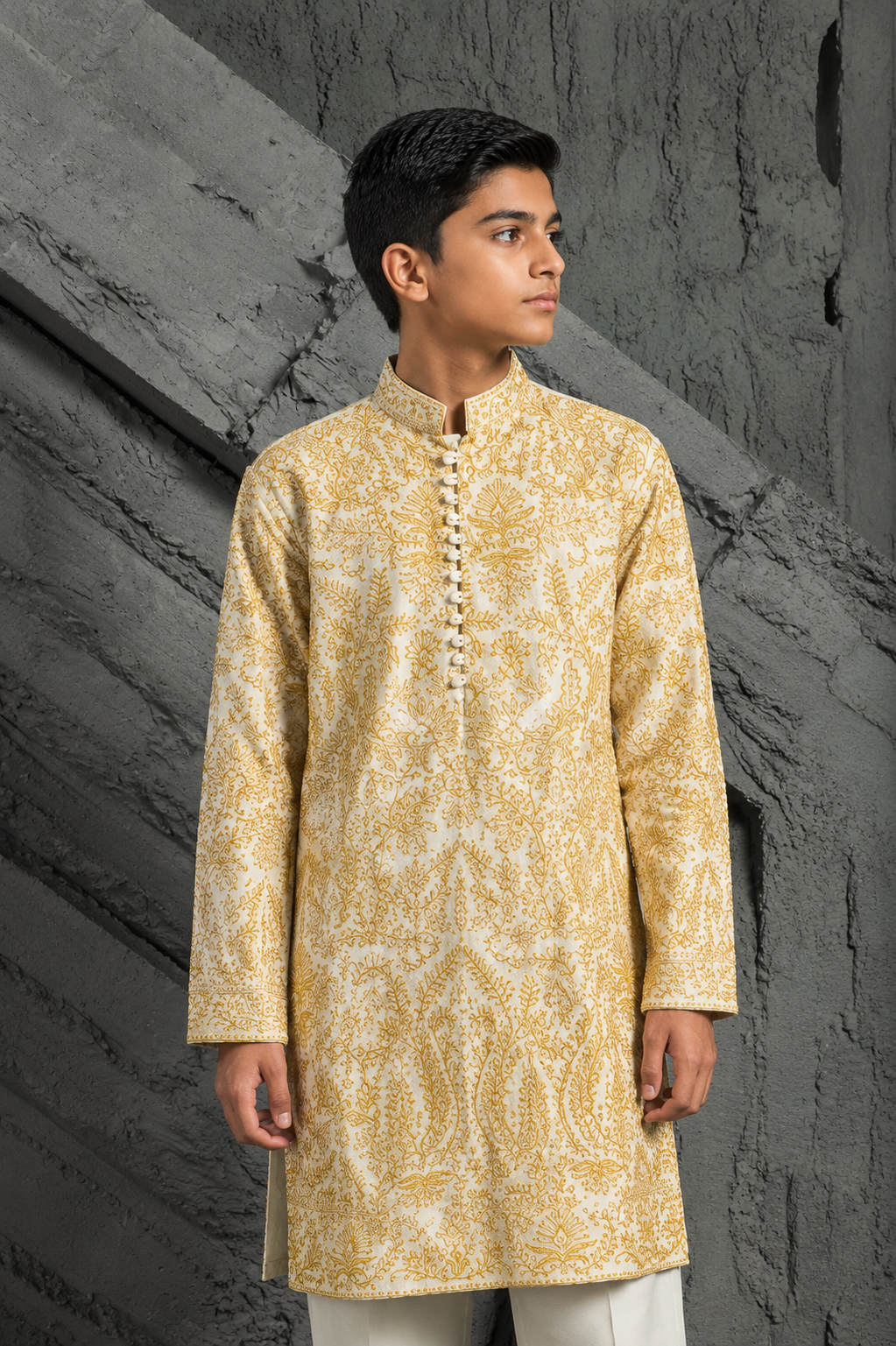 Ivory Gulzar Kurta Set