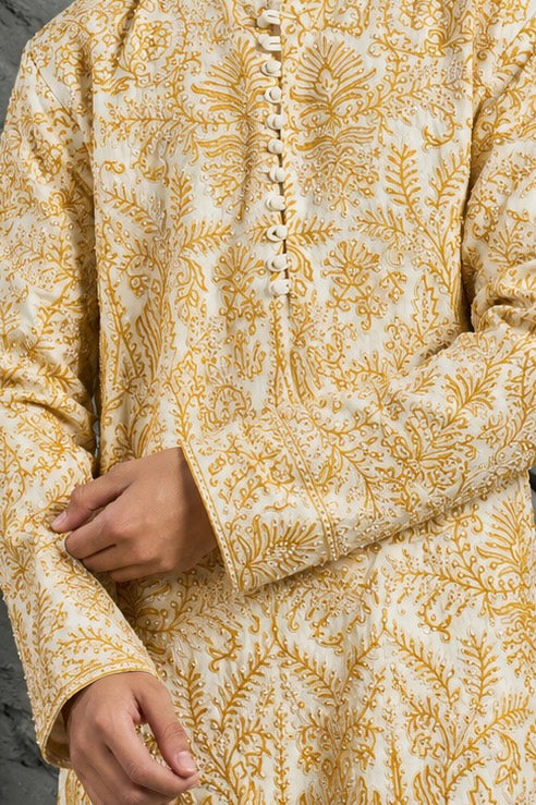 Ivory Gulzar Kurta Set