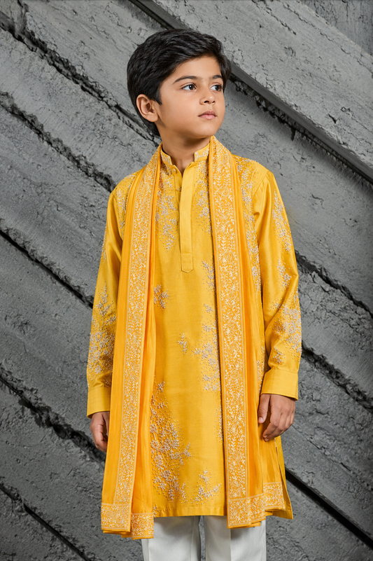 Marigold Dream Embroidered Kurta Set