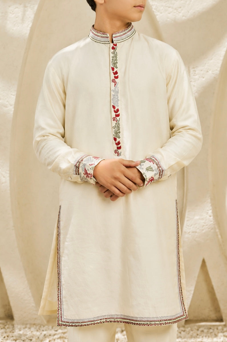 Scarlet Bloom Waistcoat Set