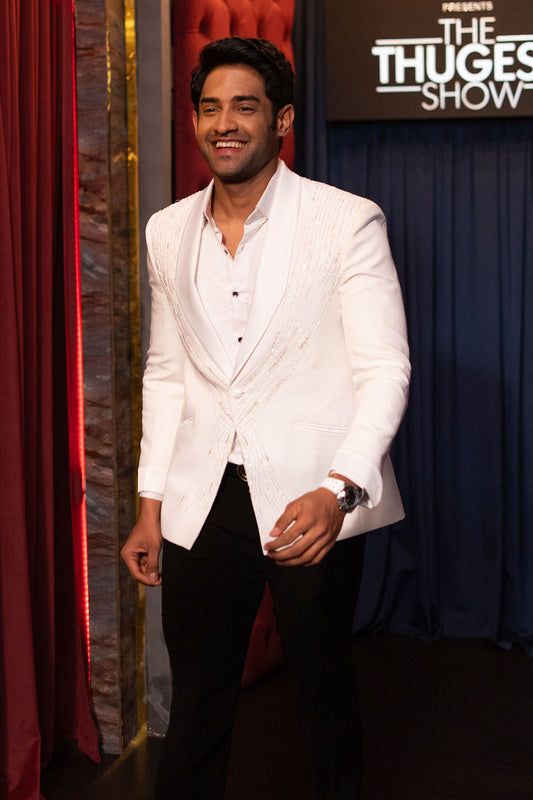 Mahesh Keshwala in Ivory Tuxedo set
