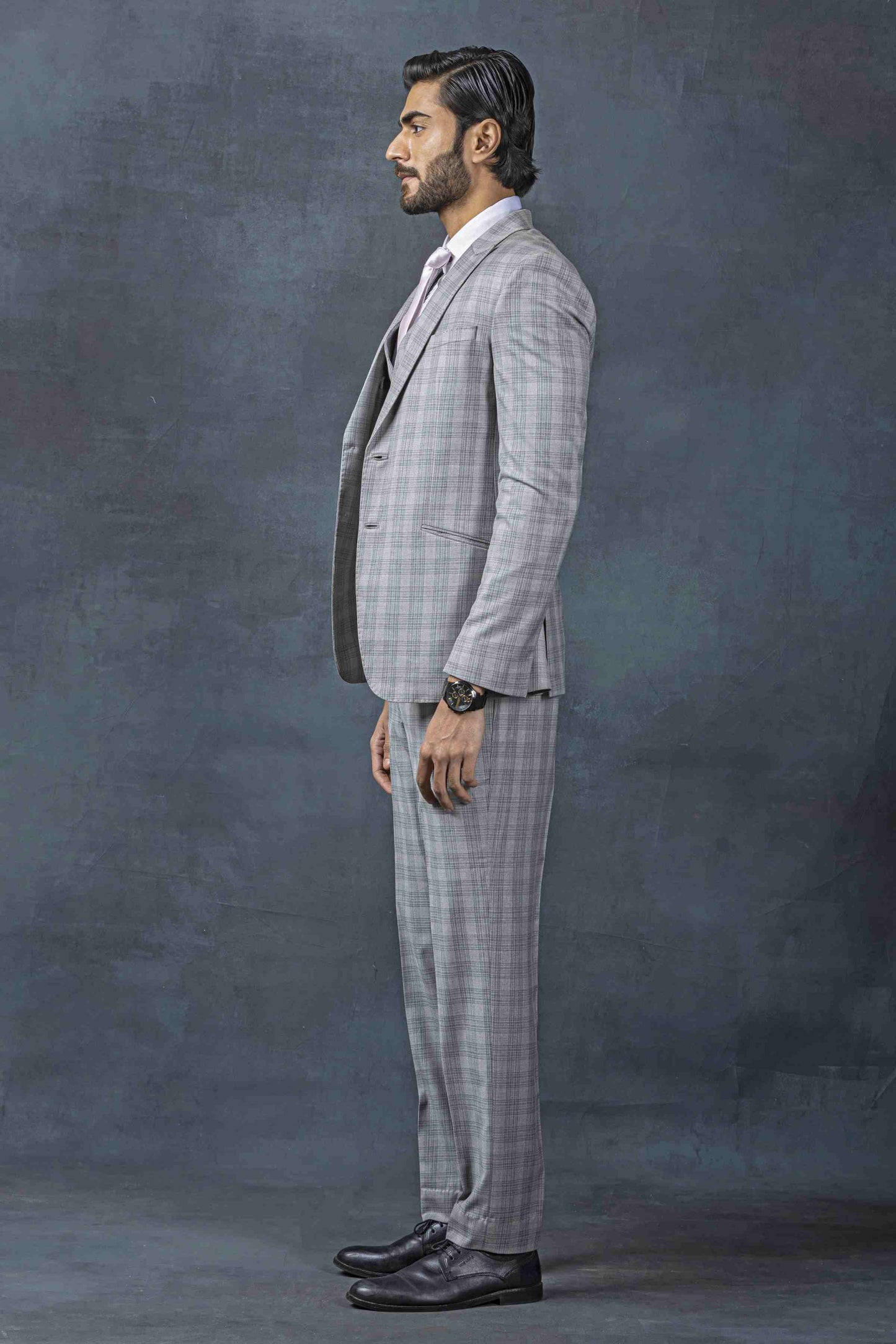 Classic Grey Check Suit
