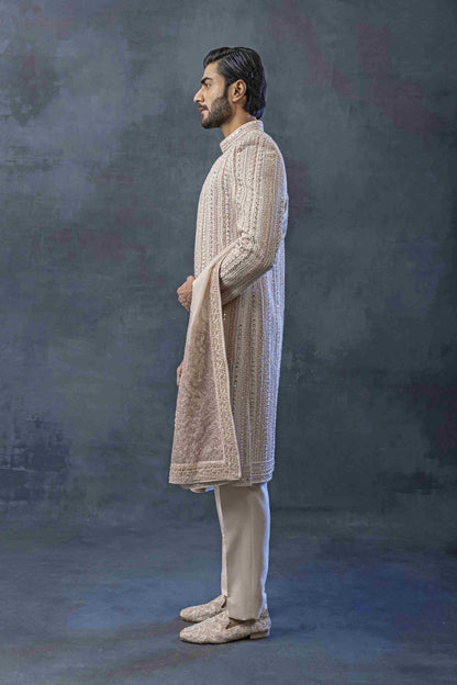 Dusty Mirror Work Sherwani